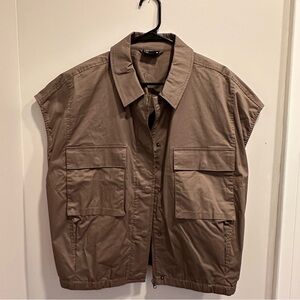 Frank & Oak Tan Sleeveless Vest